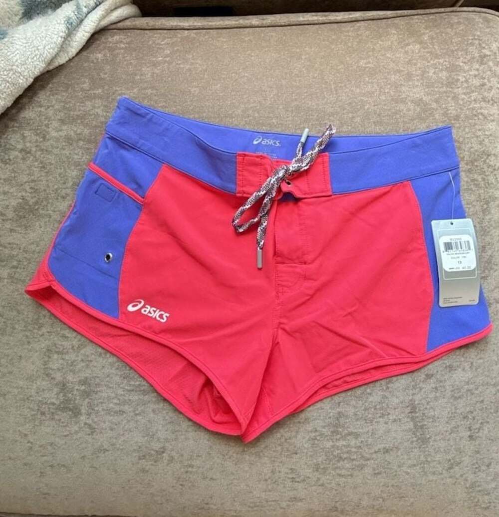 ASICS Women's Nalani Boardshort in Pink and Purple
